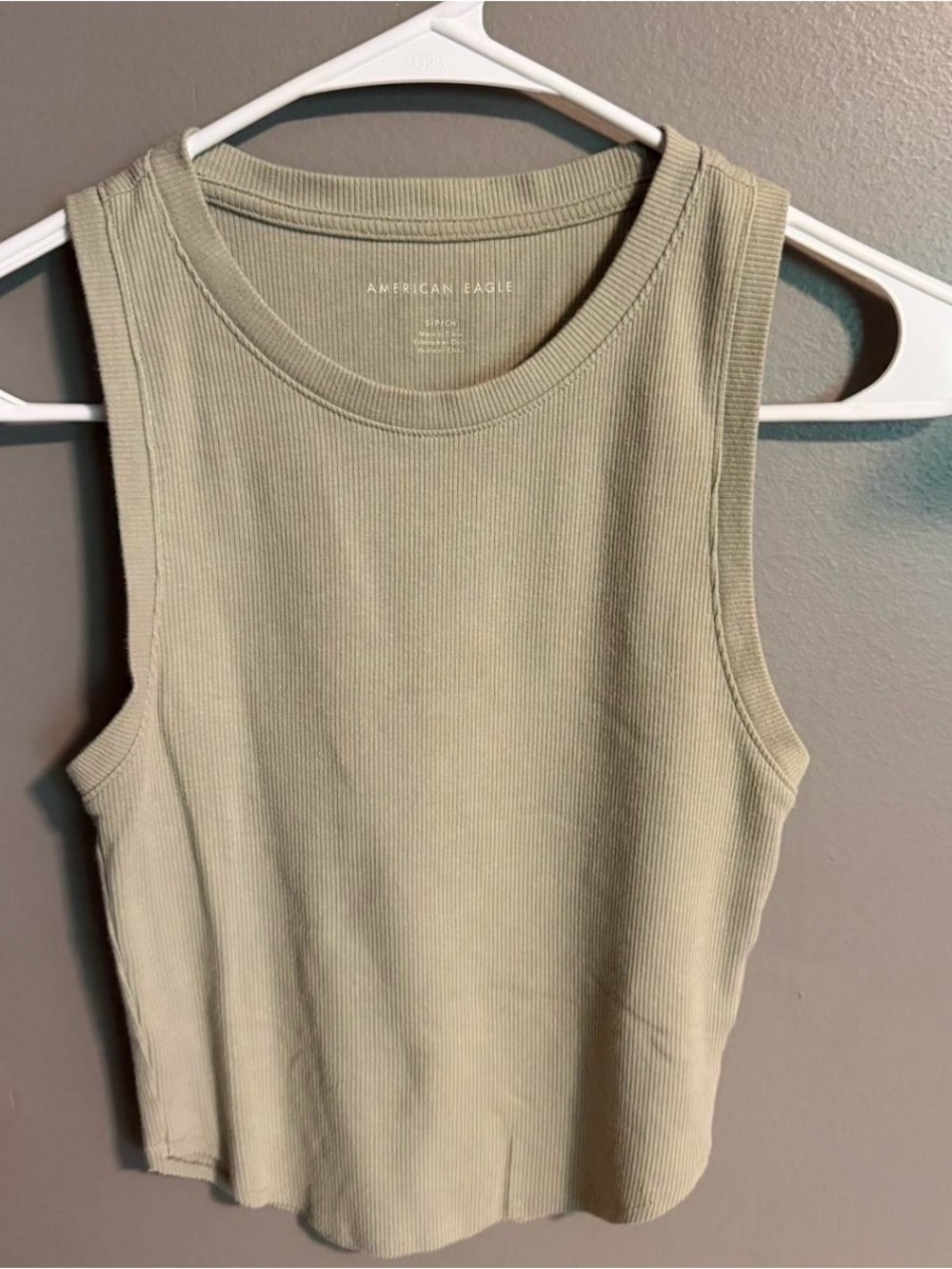 Ribbed Tank Top - Sage Green